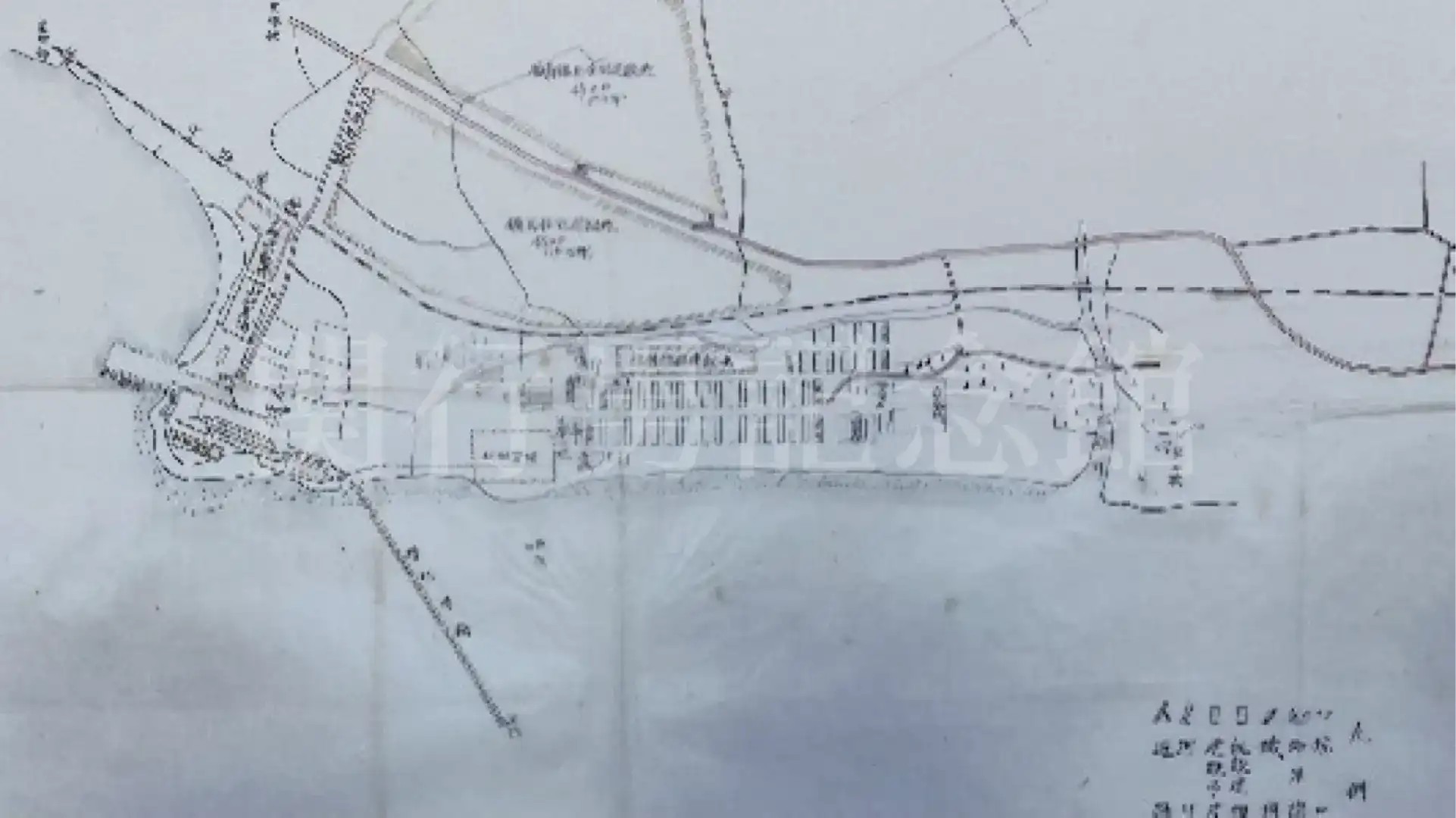 当時の長生炭鉱の地図